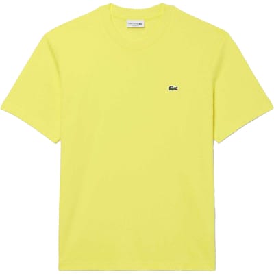 Lacoste Katoenen heren-T-shirt (Geel)