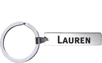 Sleutelhanger Met Naam - Lauren - RVS