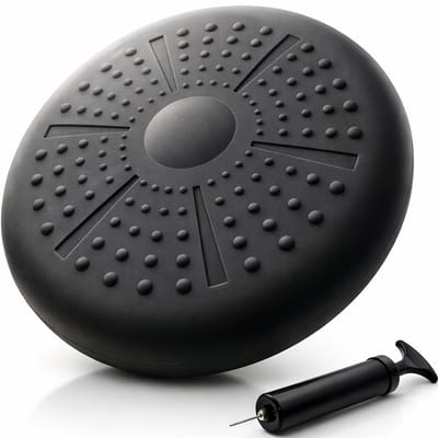 Fit Evolve Wiebelkussen – Balanskussen met Pomp – Zitkussen Ergonomisch – Zwangerschapsbal Voor Houding, Core Training & Revalidatie – Anti Slip – Fitness & Bureau - Ø 34cm