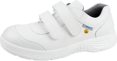 Abeba 7131047 S2 werkschoenen | laag model | dames & heren | wit | met stalen neus | zonder veters | instapper | ESD | maat 41