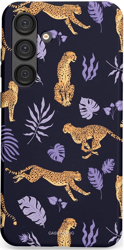 Casetastic Hoesje Geschikt voor Samsung S25 Plus - Stijlvolle Beschermende Duo-layer Case - Cheetah charisma