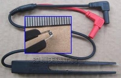 Multimeter kabelset met SMD-klemmen voor elektronica