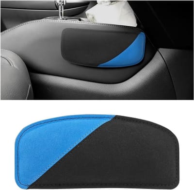 Zachte Suède Knie Pads voor Autostoelen en Deuren - Comfortabele Armsteun en Elbow Pads (Blauw)