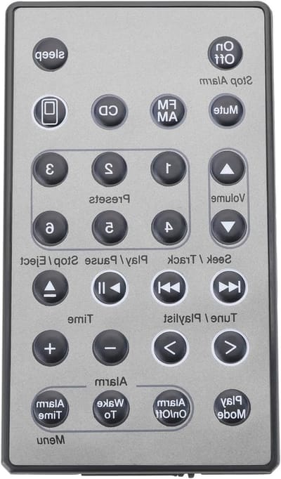 1pc Afstandsbediening Compatibel met BO-SE Systeem I II III IV - Geluidsbediening voor Wave Music Radio AWRCC1 AWRCC2, Geen Installatie Vereist, Zilver