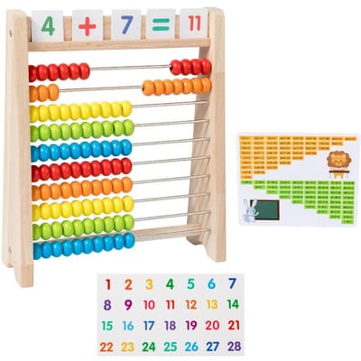 Houten Rekenrek Tien Niveaus Rekenkundig Rek Kinderen Optellen Aftrekken Bewerking Wiskunde Speelgoed Montessori Educatief Speelgoed