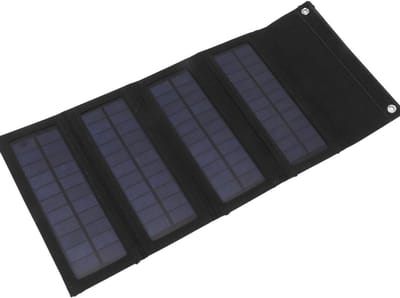 MMP® Draagbaar Zonnepaneel - Solar Charger - Opvouwbaar Zonnepaneel - 40w - 43x19x43cm - Zwart