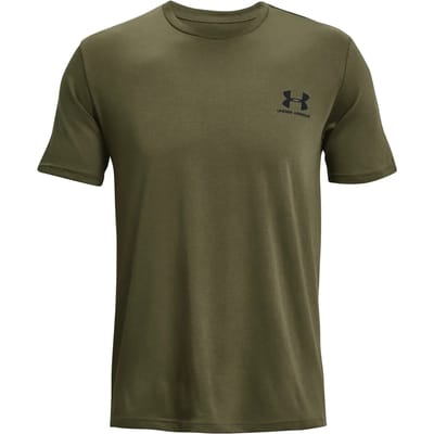 Under Armour UA M SPORTSTYLE LC Short Sleeve Heren Sportshirt - Groen - Maat L