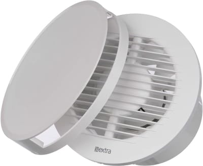 Stilbadkamerventilator Ø125 mm voor Badkamer en Toilet - Vochtbestrijding met Schakelaar