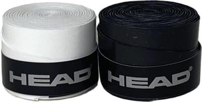 Head Tennisgrip - Overgrip - Antislip - Zweet absorberend - Tennis - Padel - Badminton - Squash - Tennisgrips - Soft - Zacht - Grip Tennis - Tennis Grip - Tennis Grip Wit & Zwart - Tennis Grip Wit - Tennis Grip Zwart - Wit - Zwart