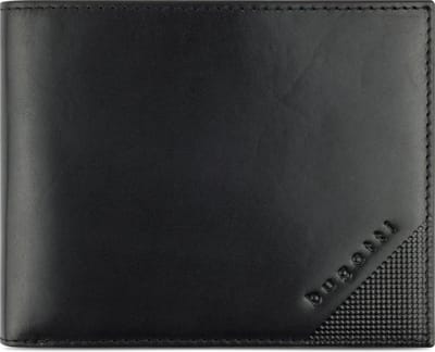 Bugatti Nobile Portemonnee RFID-bescherming Leer 12 cm - Jongens - Staand formaat - schwarz