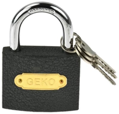GEKO Hangslot - Lichtgewicht - Gietijzer en Staal - 63mm - Inclusief 3 Sleutels
