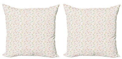 ABAKUHAUS – Kussenhoes 2x50x50 cm – Multicolor – Dubbelzijdig