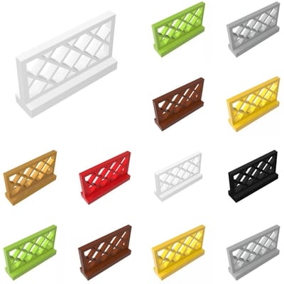 20 pièces Compatible avec 3185 Clôture 1x4x2 Main courante BRICOLAGE Construire Bloc Éclairant Briques Particules Vue de Rue Ma Ville Constructions