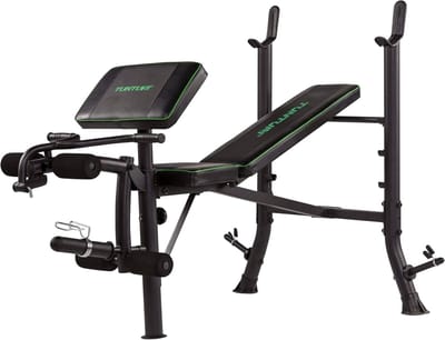 Fitness Bankje - Gewicht Bankje - Kracht Training - Verstelbare Rugleuning - 166 x 108 x 118.5 cm - Zwart