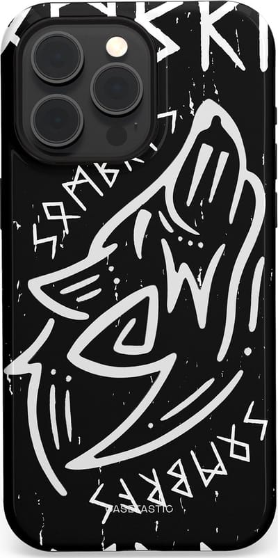 Casetastic Hoesje Geschikt voor Apple iPhone 15 Pro Max Magsafe - Stijlvolle Beschermende Duo-layer Case - Wolvenkreet