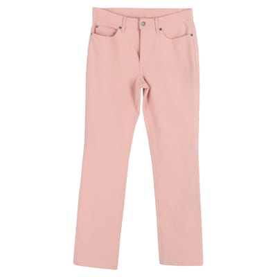 Escada jeans met rechte pijpen in roze katoenen denim