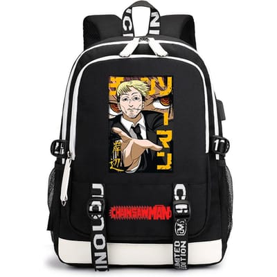 Chainsaw Man Anime Print Student Rugzak Casual Dagrugzak voor Kinderen Tieners School Reizen Lichtgewicht