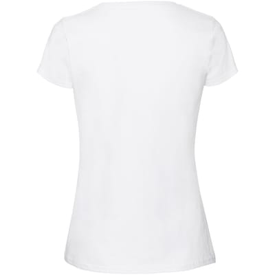 Fruit Of The Loom Vrouwen / Dames Ringgesponnen Premium T-Shirt (Snow)
