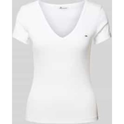 Tommy Jeans Tjw Slim Essential Rib V Ss
