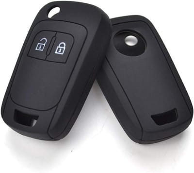 SnelShoppen - Siliconen Autosleutel Covers voor Opel Astra J Corsa D Zafira C Mokka Insignia Cascada Karl Adam Meriva - 2 Knoppen - Duurzaam en Lichtg