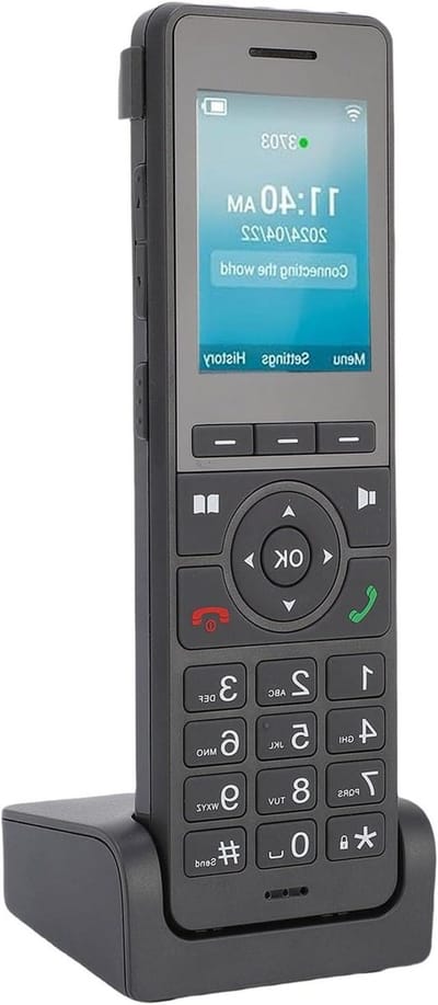 Draadloze Vaste Telefoon - VoLTE WiFi - Onderbroken Communicatie - Waterdicht Stofbestendig - 2.4 Inch Kleurenscherm - Zwart