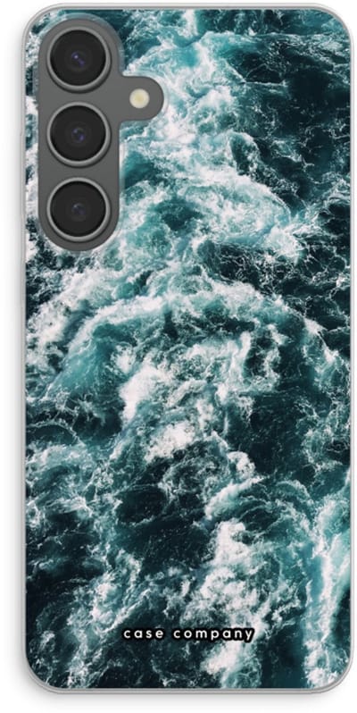Case Company® - Hoesje geschikt voor Samsung Galaxy S24 Plus hoesje - Zee golf - Soft Cover Telefoonhoesje - Bescherming aan alle Kanten en Schermrand