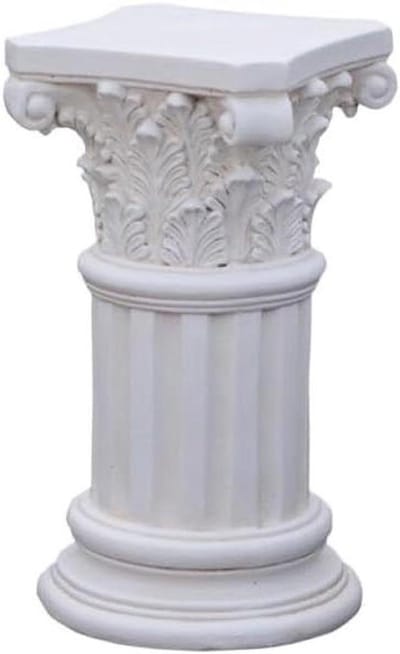 Romeinse zuil - Pilaar decoratie - Huis verfraaien - Weerbestendig materiaal - 10x10x10 millimeter - Wit