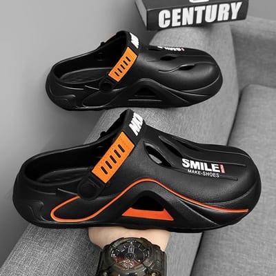 Heren Zomer Strand Sandalen Unisex Casual Tuin Klompen Outdoor Brede Teen Kruis Sandalen voor Dames Antislip Huis Douche Slippers 39-40 zwart