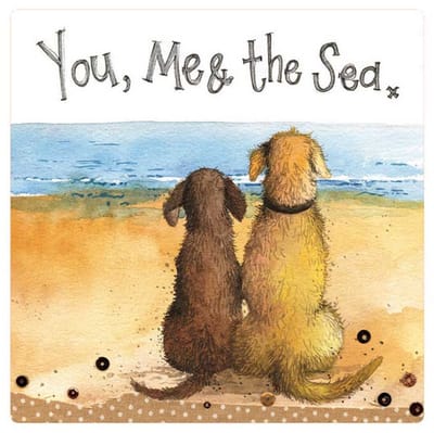 Alex Clark You, me and the sea Fridge Magnet ~ Koelkast magneet honden
