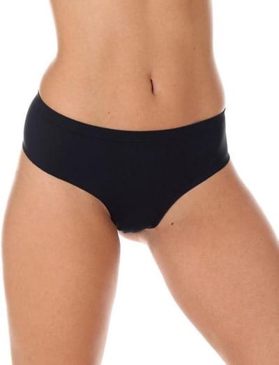 Brubeck Dames Ondergoed String – Naadloos, Invisible en Comfort Cool met Nilit®Breeze - Zwart - L