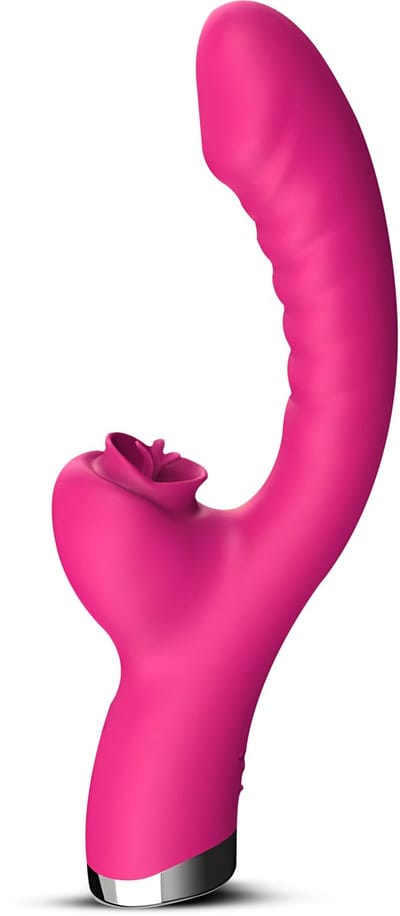Desiredrops® - Roze Dubbele Penetratie Vibrator - Luchtdruk Vibrator - Clitoris & G Spot stimulator - Krachtig - Vibrators - Vibrators voor vrouwen - Sex toys - Vibrator-Discreet Bezorgde -Licking Sucking - sex speeltjes vrouw