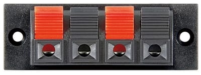 Luidspreker Terminal - 4-polig - Zwart/Rood