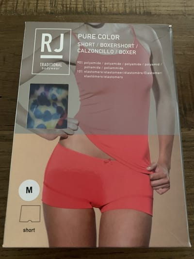 RJ Bodywear Ladies short pure color Really cool animal maat M