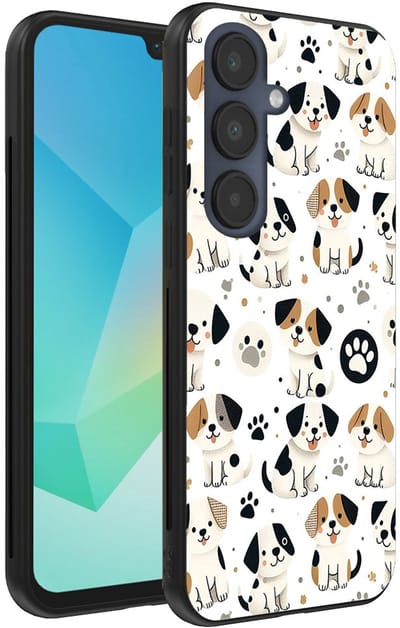 Smartphonica Telefoonhoesje Geschikt voor Samsung Galaxy A16 met honden opdruk - TPU backcover case dog design geschikt voor Samsung Galaxy A16