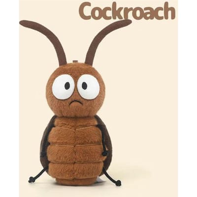Grappige Kakkerlak Pluche Speelgoed Zacht Pluizig Gevuld Insect Dier Kussen Schattig Creatief Ontwerp Nieuwigheid Prank Cadeau Voor Vrienden Huis Bureau 24cm