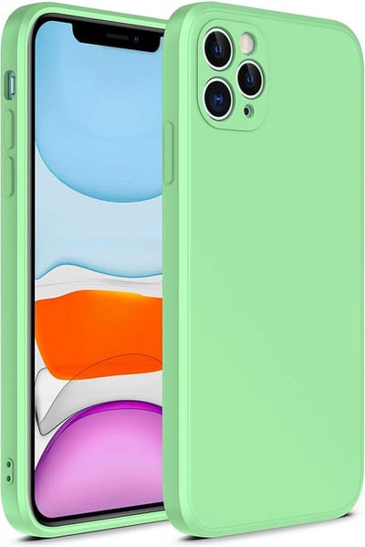 Smartphonica iPhone 11 Pro siliconen hoesje met zachte binnenkant - Groen geschikt voor iPhone 11 Pro