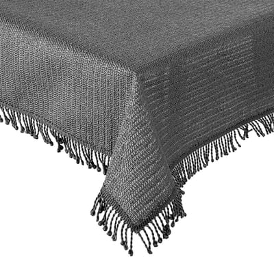 Tafelkleed Outdoor - Tuinstafelkleed PVC - Terras Beschermen - Vuilafstotend Antislip - 110 x 140 cm - Antraciet