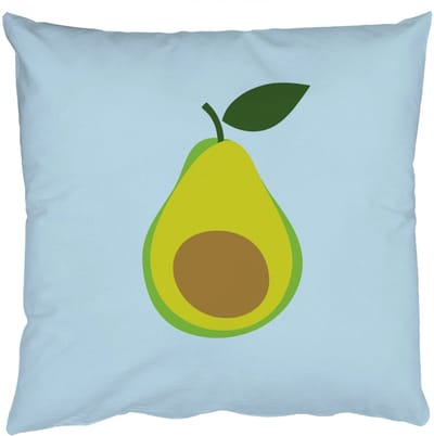 Sierkussens - Kussentjes Woonkamer - 50x50 cm - Avocado - Illustratie - Groene - Vrucht