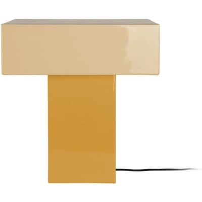 Leitmotiv tafellamp grato recto ochre yellow & soft yellow