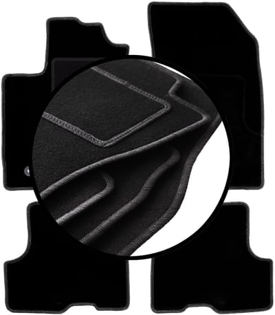 Complete set veloursmatten voor: Dacia Sandero II FL hatchback (2018-2021)