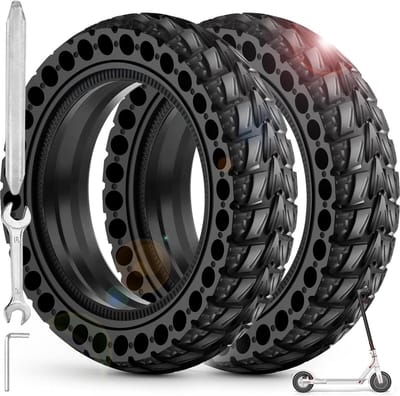 Stevige banden - Zomerbanden motor - Veilig rijden - 4-laags constructie - 8.5 inch velg - Zwart