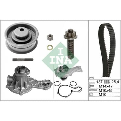 Schaeffler Ina Waterpomp + distributieriem set PowerGrip® INA 530 0003 30