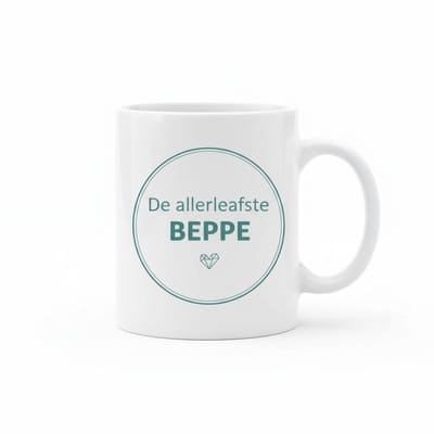 330ml 'De Allerleafste Beppe' Mok – Lieve Koffiemok voor Grootmoeders – Perfect Cadeau voor Liefdevolle Beppe