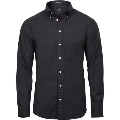 Tee Jays - MenÂ´s Perfect Oxford Shirt - Black maat S