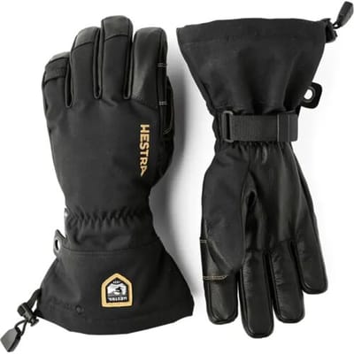 Hestra Army Leather GTX - 5 Vinger Handdchoen (Maat - 7, Kleur - Black/Black)