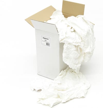 Poetslappen witte laken doos 10 kg
