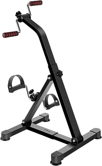 Hometrainer - Pedaaltrainer - Thuisconditie opbouwen - Variabele weerstand - 84x51x44cm - Zwart
