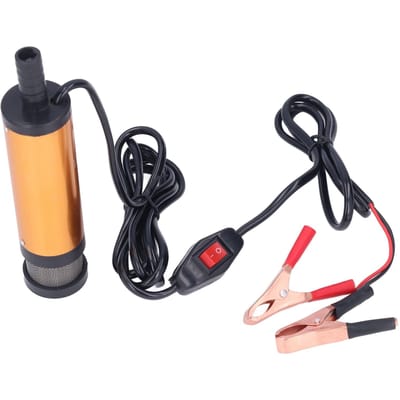 Elektrische Mini Draagbare Oliepomp met Filter voor Water Brandstof Diesel Overbrenging DC 12V 38mm