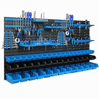 Stapelboxen en Gereedschapshouders voor Werkplaats | Expandable Wandrek