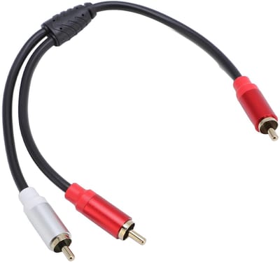 Dailygoody - Geluidskabel - Mannelijk tot Mannelijke Splitter - Audiokabel voor DVD en TV - 11,8 inch - Stereo Y-kabel - Geschikt voor Smartphones en ...